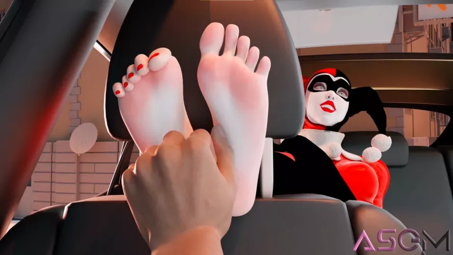 Harley Quinn Headrest Tickle (Batman) [Artist: ASGM] by ComaOfSouls