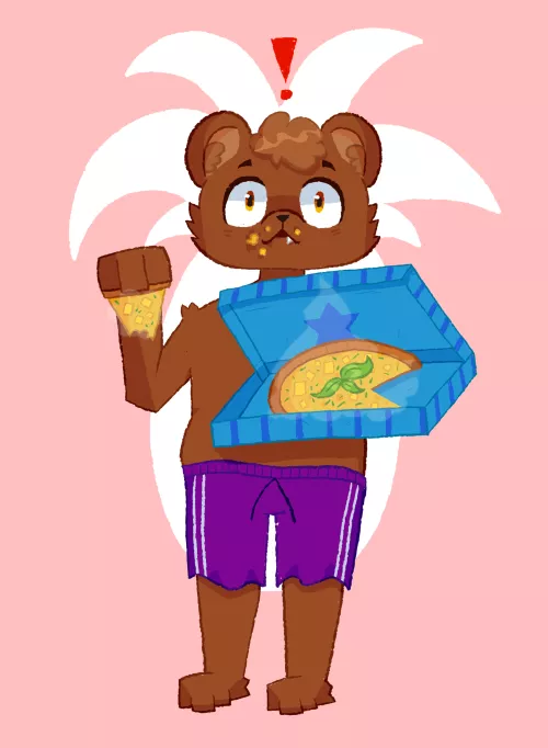 I admit, I like pineapple pizza... (art by me) by Drinusmer