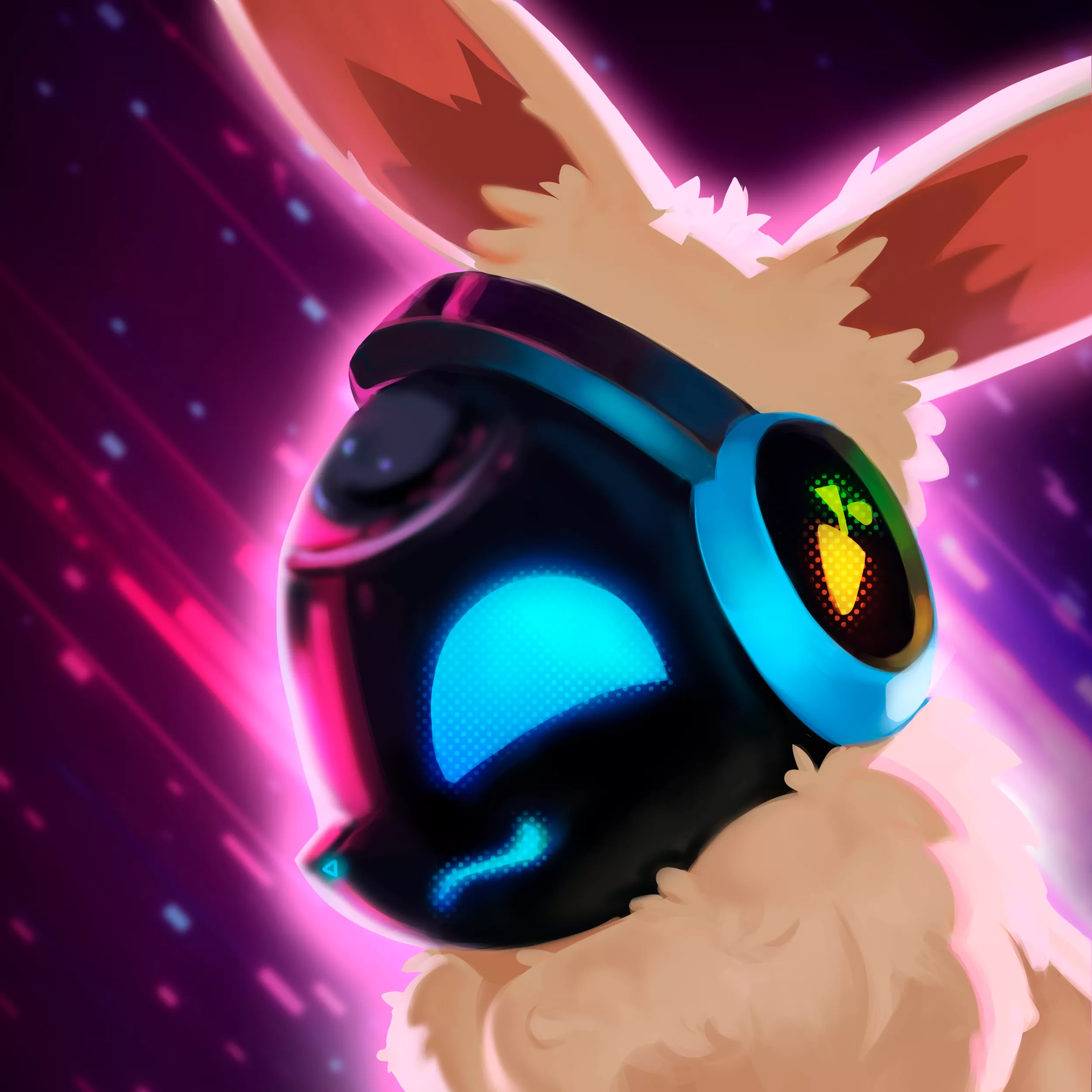 I made this protogen icon I'm trying this new style!! Was it good? Would you be interested in having an icon of your character in my style? send me a dm posted by Kazuyoshiii_