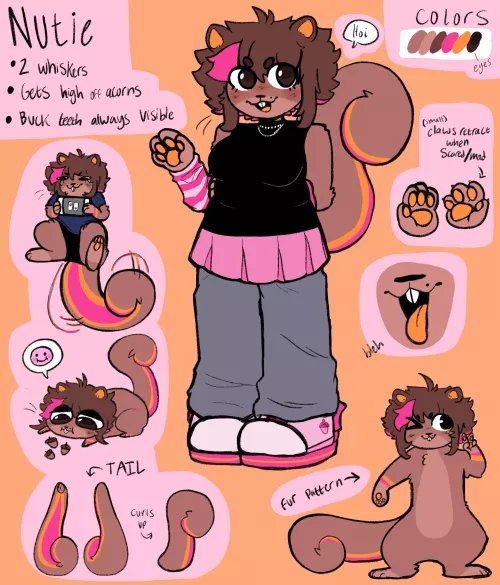 My squirrel fursona :•3 by ComfortableChain8429