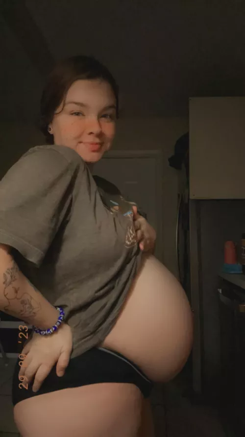 Not much longer before my bump goes away which means I’ll be making much different content🥲🙈 almost 38 weeks by Cold_Armadillo_7723