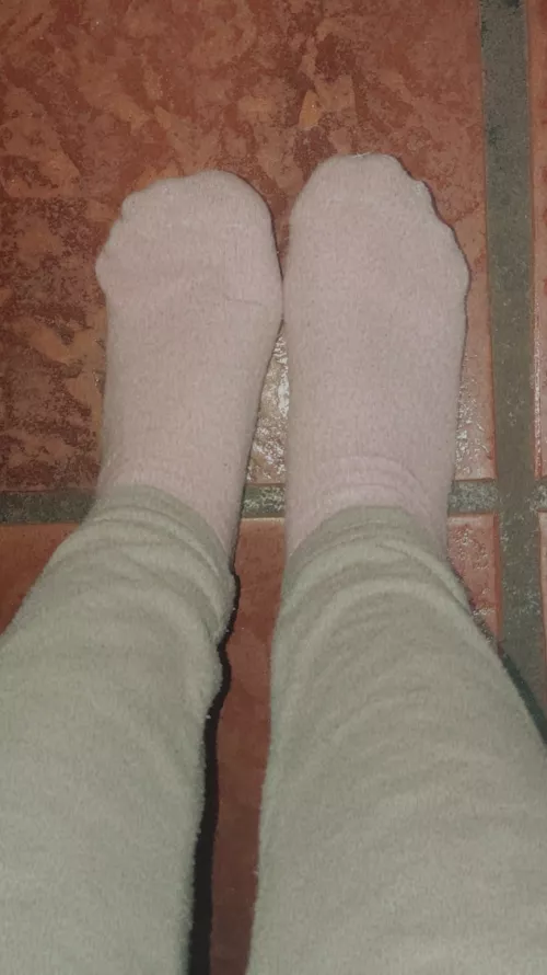 Pink tights with small gray details by Redheadsweett