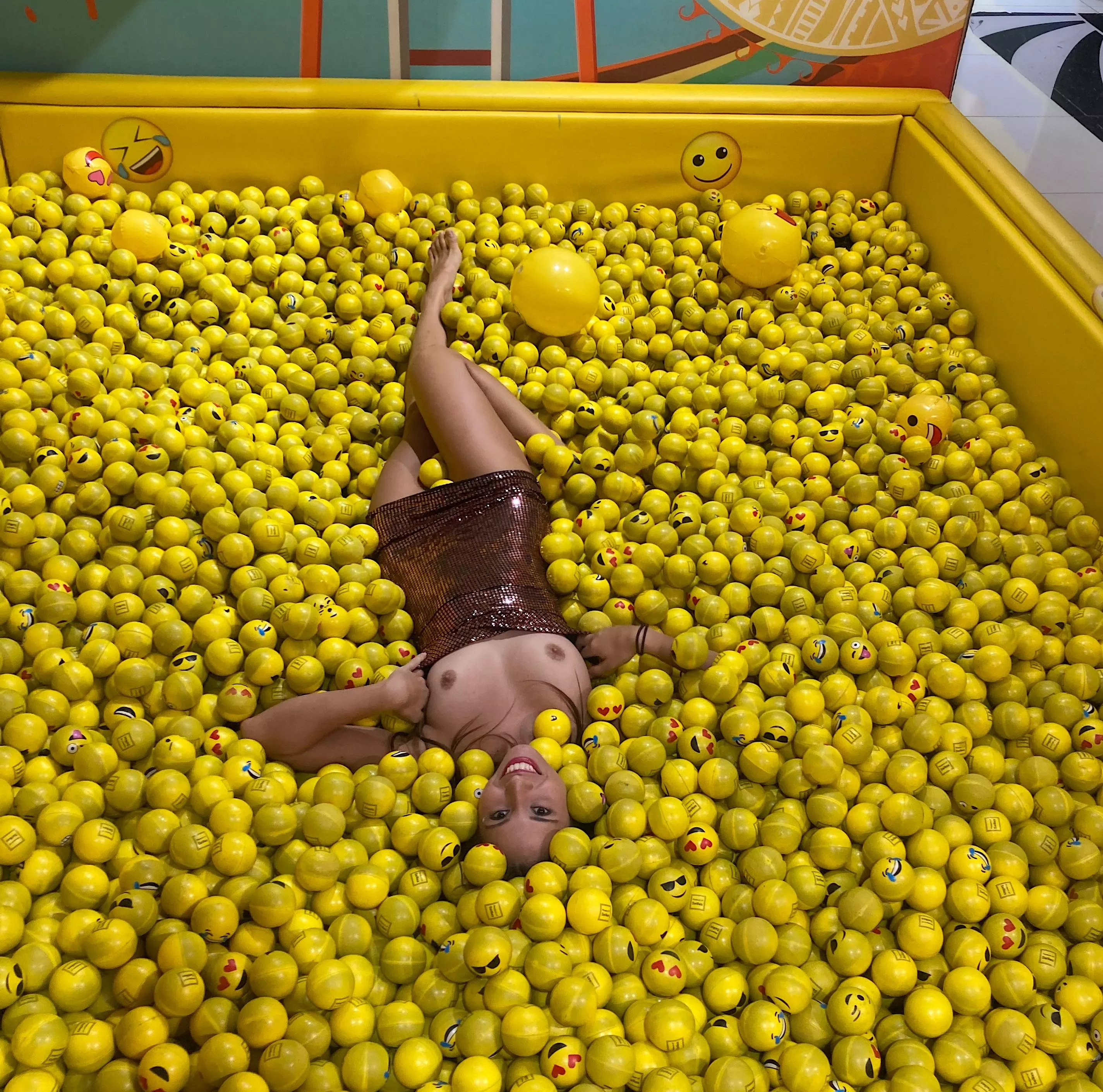 Playing in the ball pit cx I love balls hehe posted by YummyHoneyyy