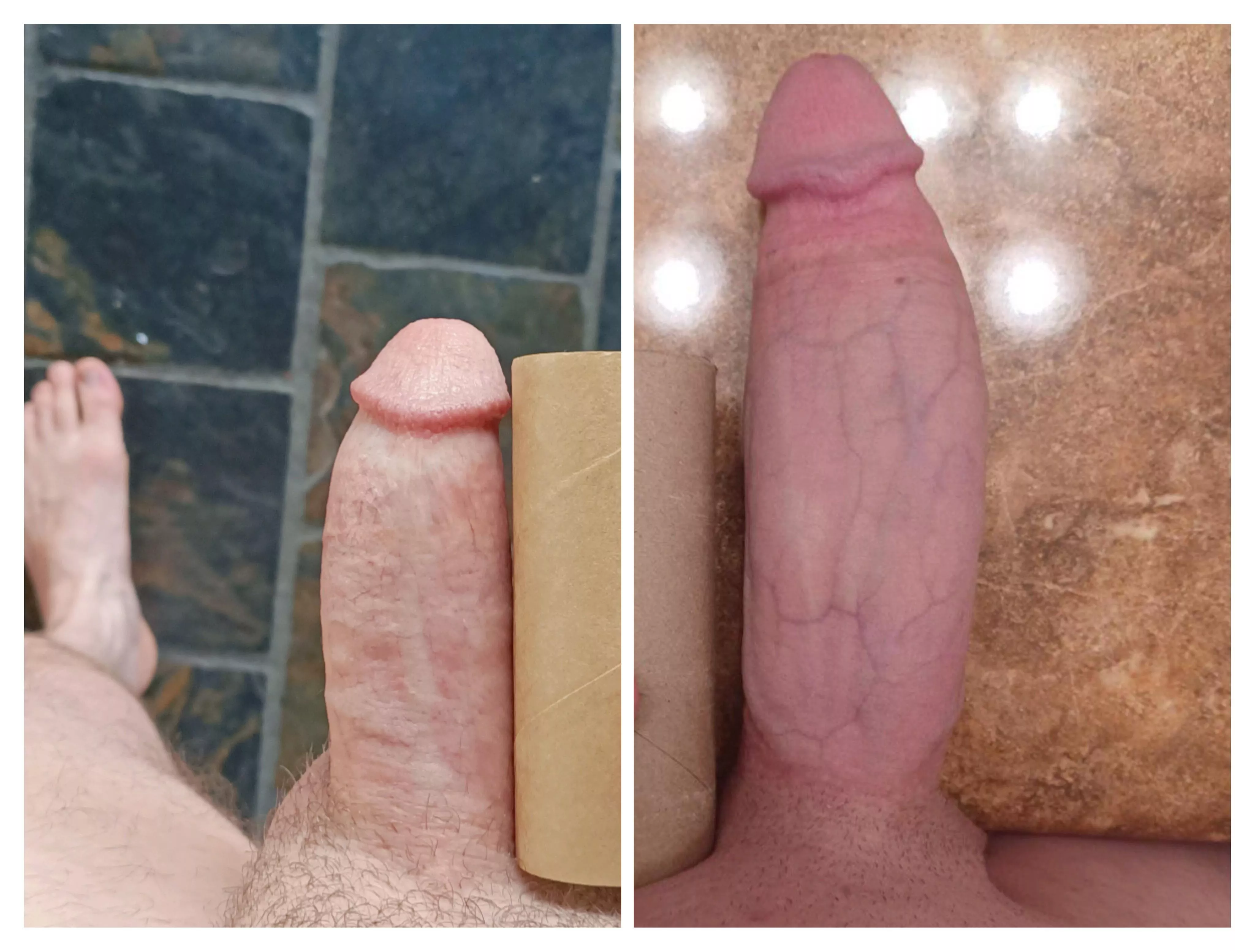 Toilet roll compare. Are you smaller than the left or bigger than the right? posted by juxta-x-pose