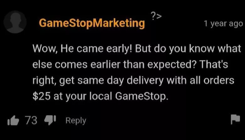GameStop marketing posted by samosa_fucker45