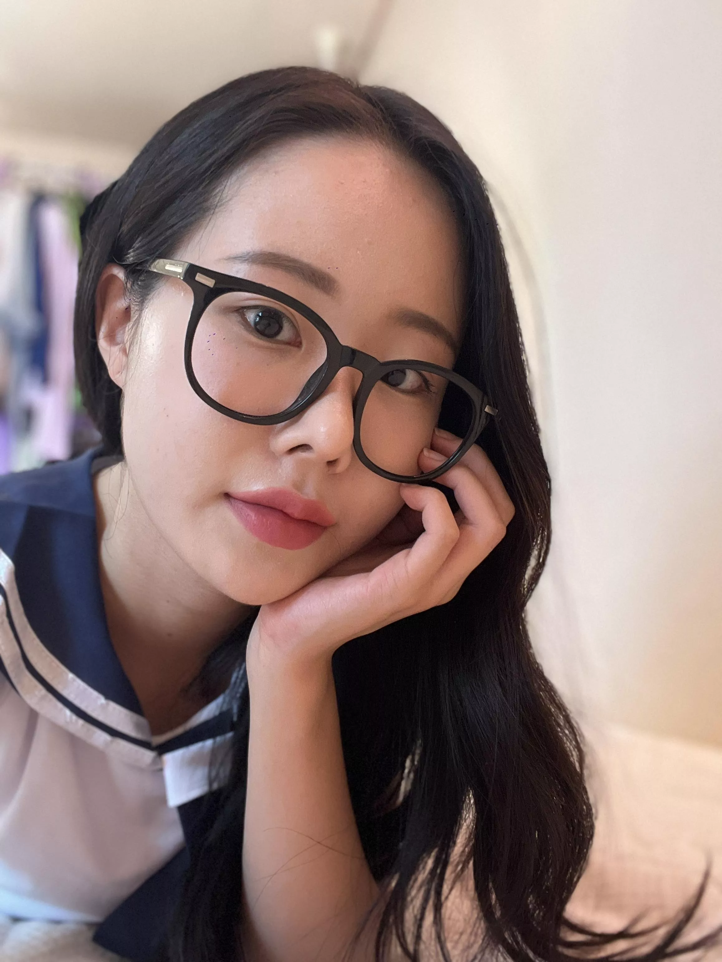 I'm getting used to my face wearing glasses posted by Amelie_QA