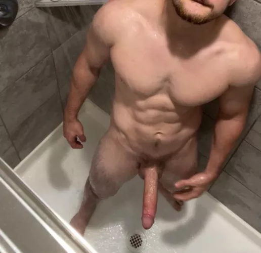 Just a dirty boy getting clean by Blessed2133