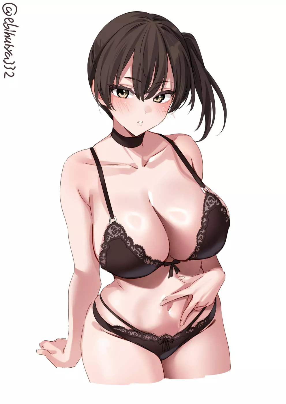Kaga black underwear [Kantai Collection] posted by x54dc5zx8