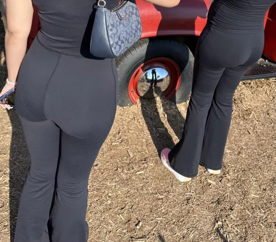 My wife and her sister. They were talking about whose ass looks nicer and told me to take a picture. Tonight I get to bang both of them together. Which ones ass do you think is nicer? Left (wife’s younger sister), right (my wife). by deepfuckinpockets