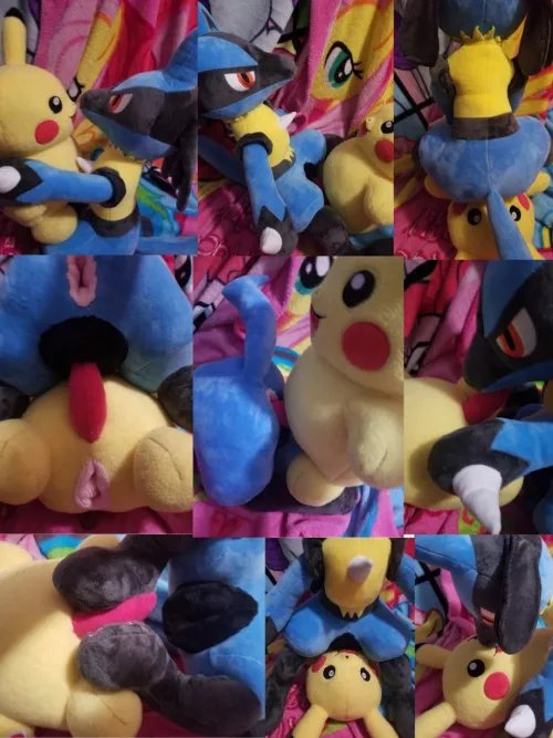 NSFW Pokemon Pikachu x Lucario [MF] (Furrysale) by Furry-sale