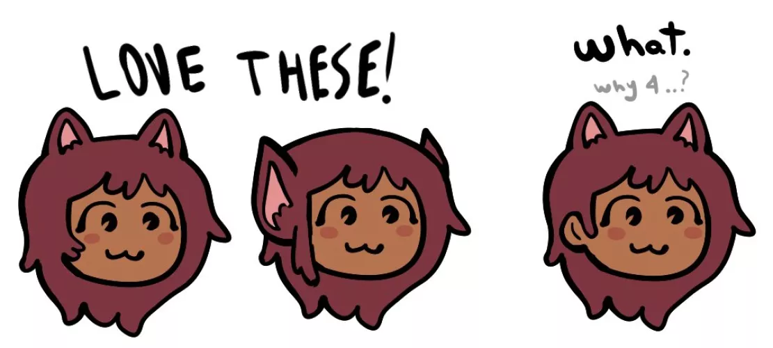 pondering the different anatomical structures of cat girls (@Kupadraws) by Able_Health744