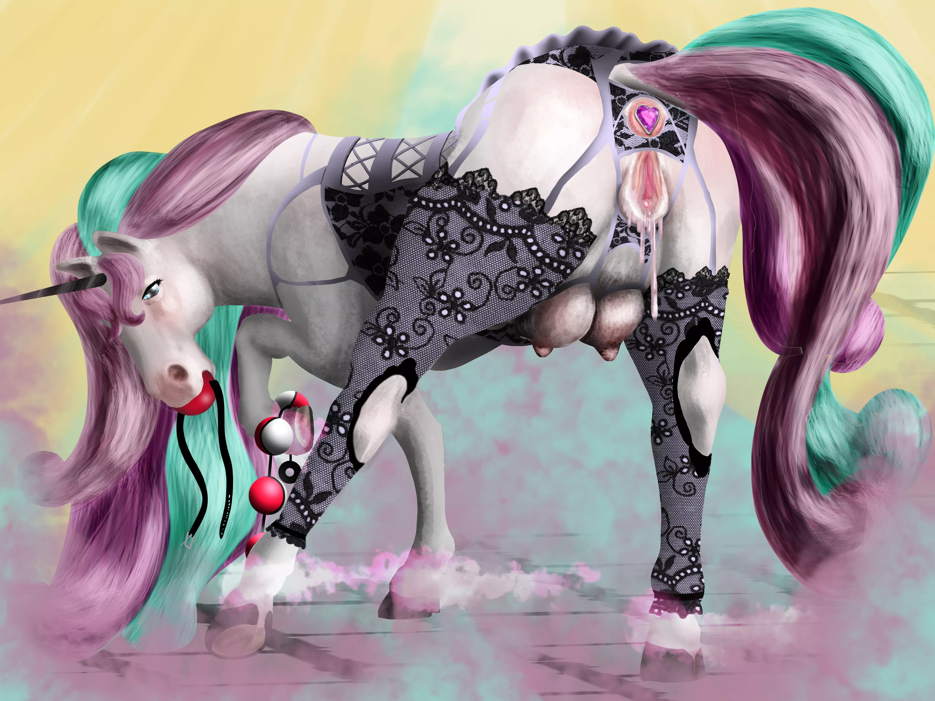 Rapidash rearin' to take it fast! [F] (OC) posted by DifferentValue4480