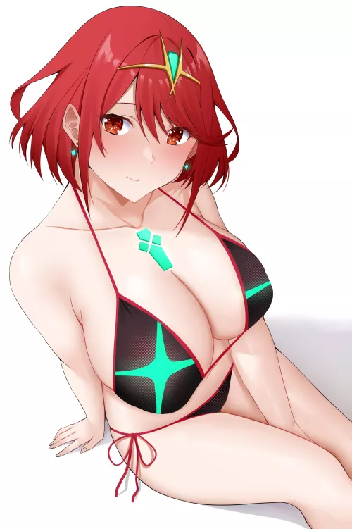 Swimsuit Pyra [Xenoblade 2] by xSaviour_N