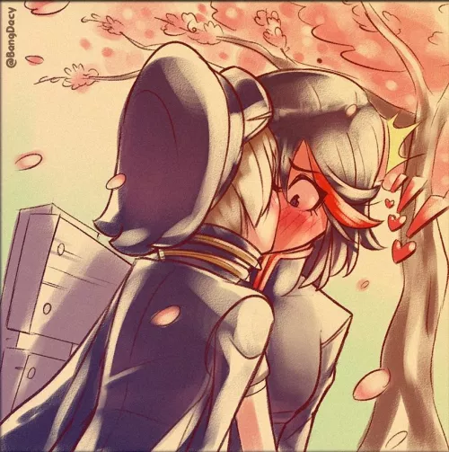 “When you get back, let’s go on a date!” (BangDacy) [Kill La Kill] by MillionHypotheses