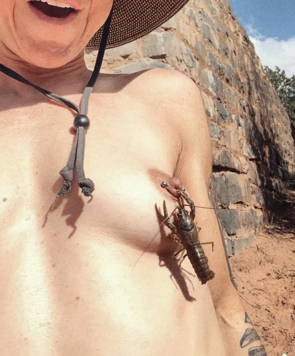 You ever had a Cajun nipple ring? posted by Curiousmusclegirl