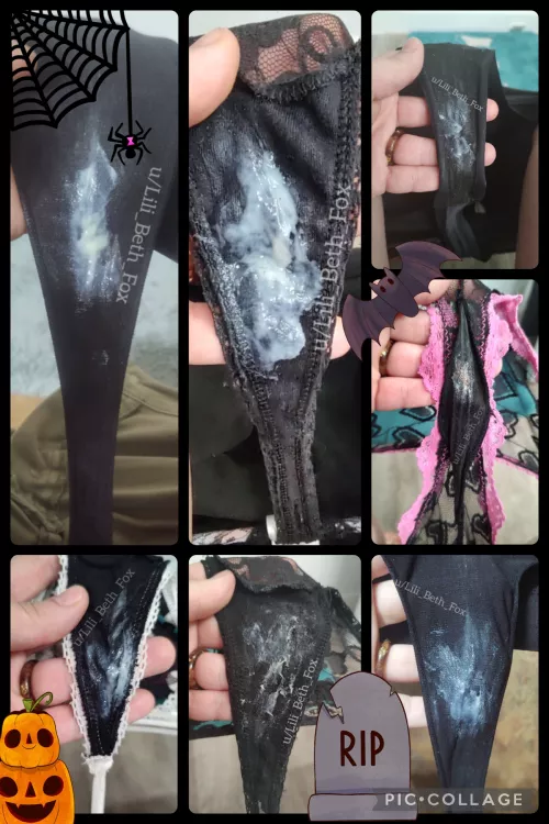 A collection of my spooky-good panties! [OC] by Lili_Beth_Fox