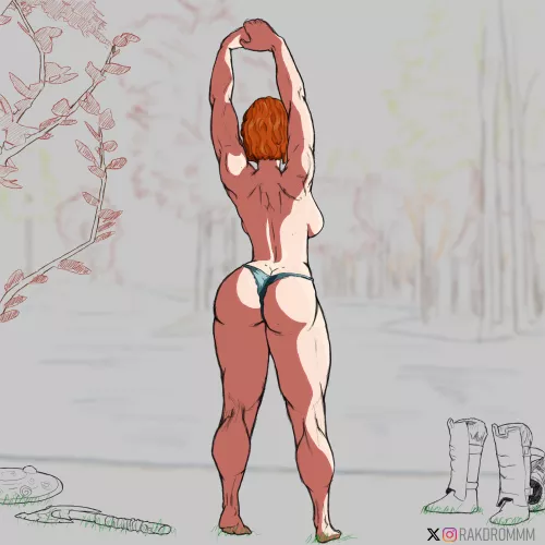 A good relax after fighting some bandits by Rakdrommm1