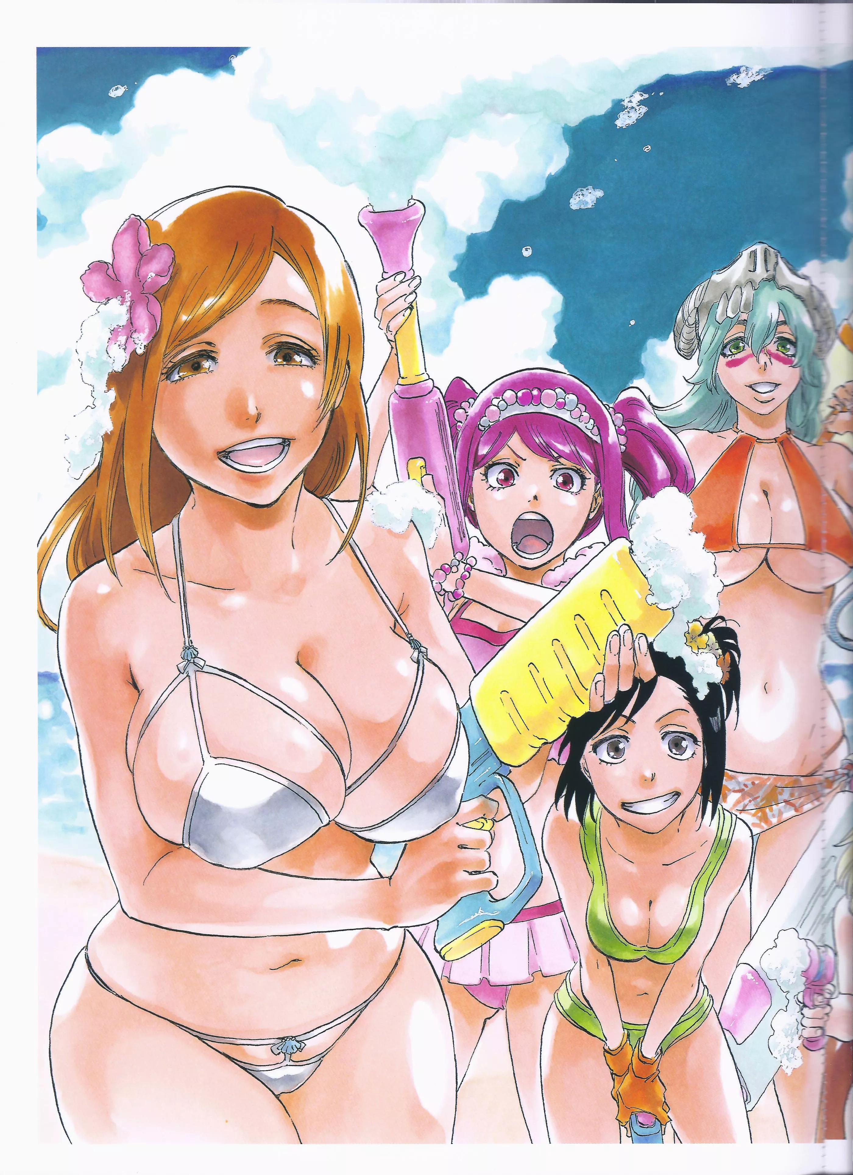[Bleach] Orihime huge boobs in the jet artbook posted by TheReadyToDieBi