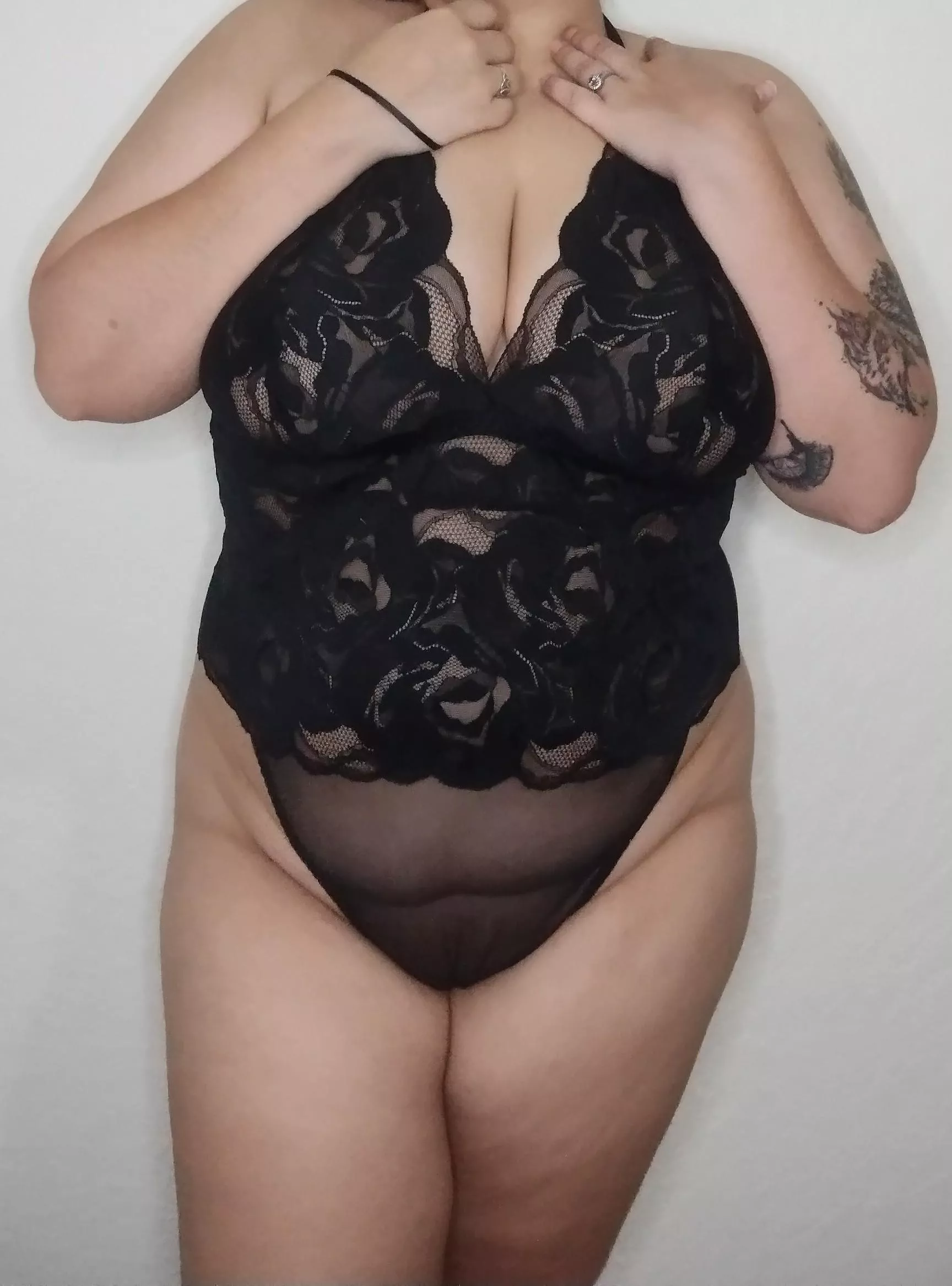 Do you like black lingerie on my chubby body? posted by ChubbySoftGirl