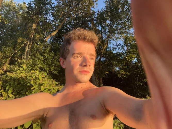 I love the way the sunset created beautiful lighting! by GrandQuiet3478