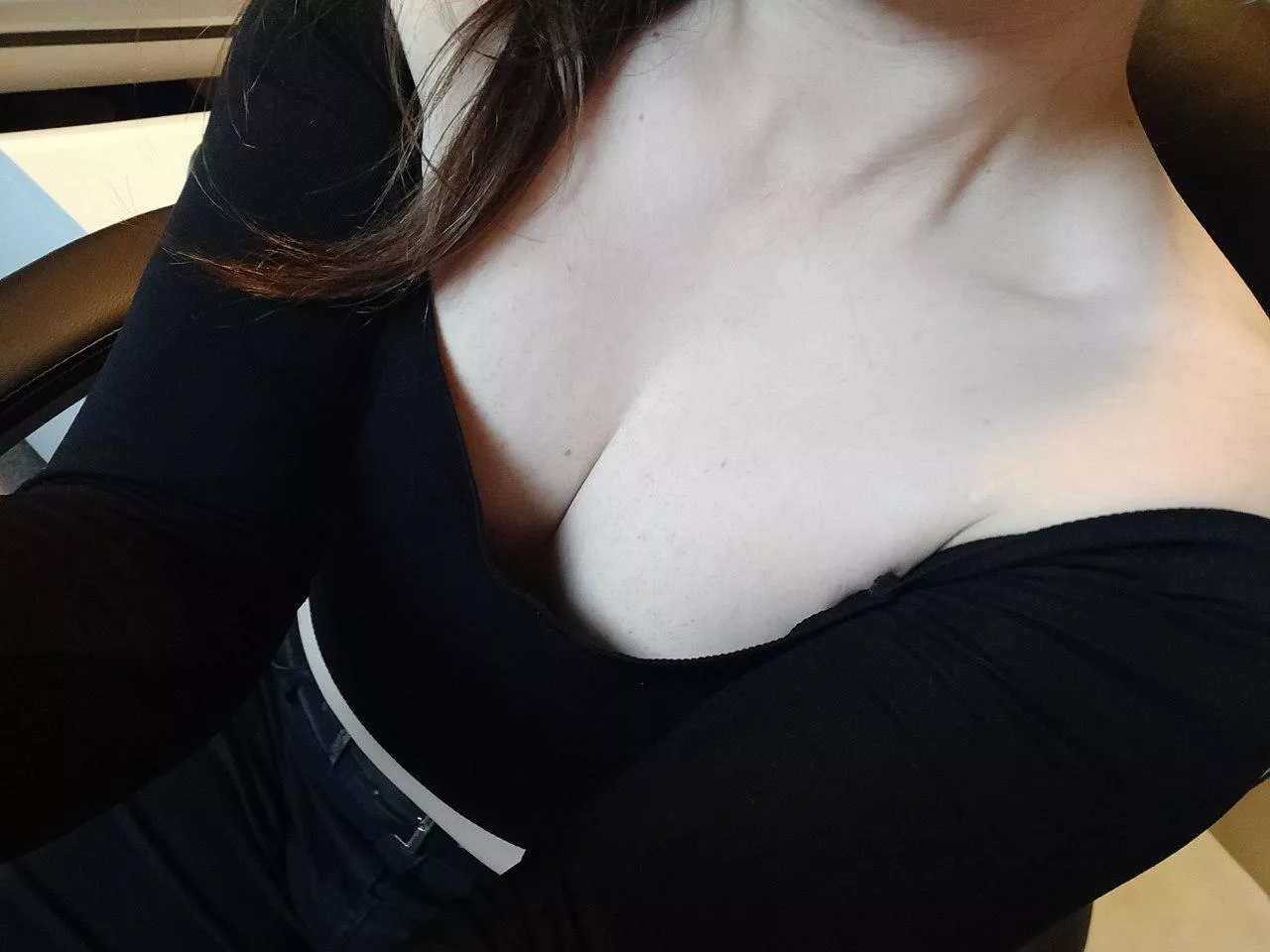 It's rude to stare down a femboy's top, y'know... posted by HardlyCognitive