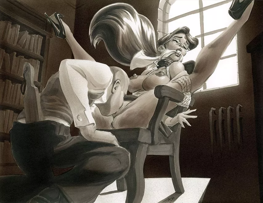 Millie Meets with the Headmaster [Andy's Dames] posted by Chill-Ninja