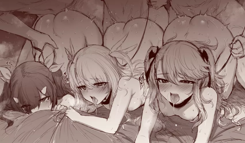 Mind melting gangbang by GENTLEPOKEGIRLFUCKER