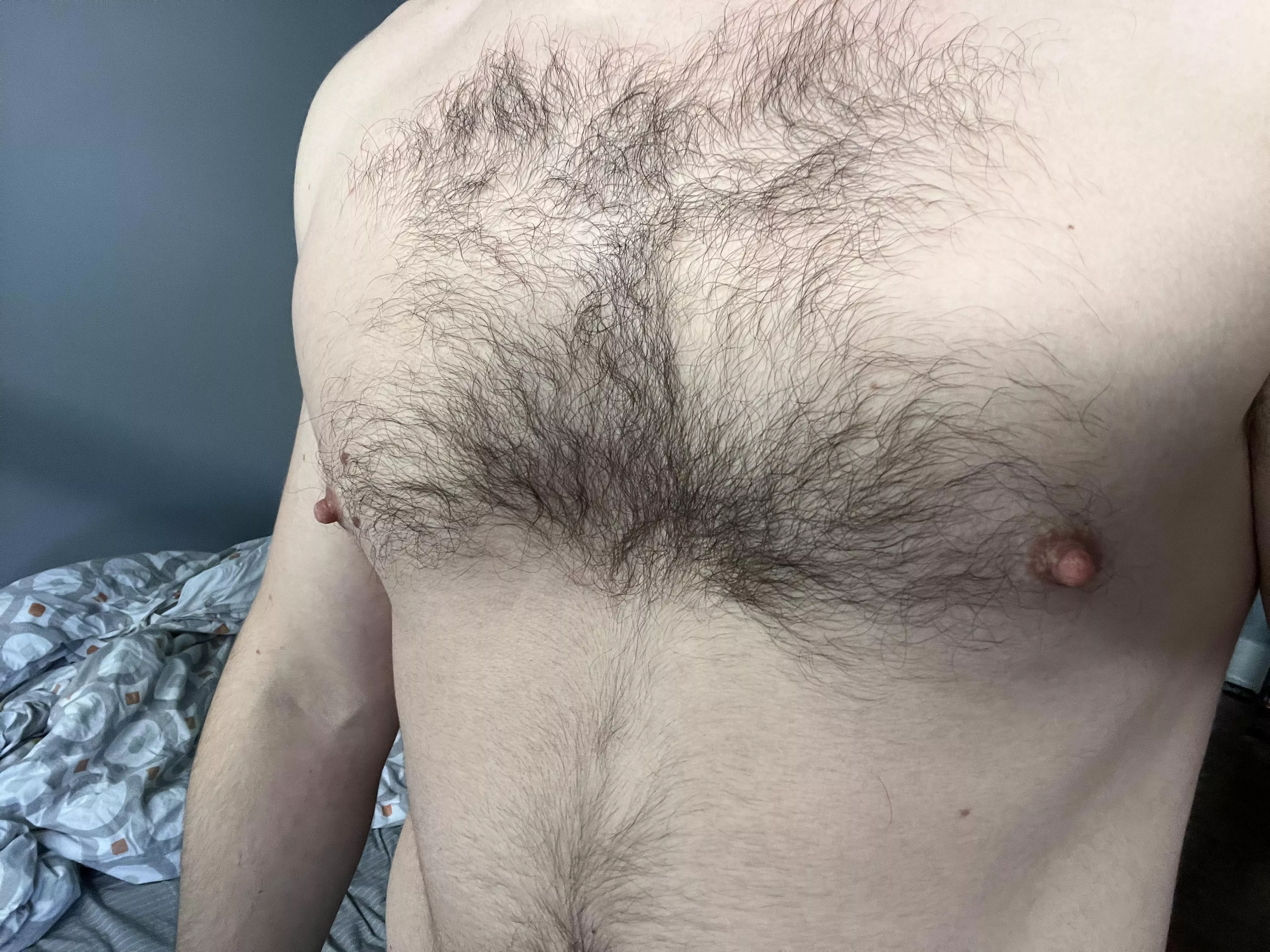 my 25-year-old chest, am i making y’all proud? 😇 posted by daddydownload