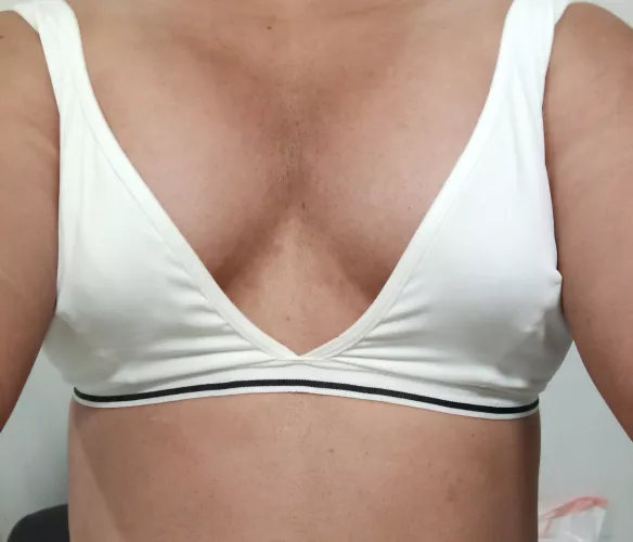 my tiny estrogen titties need bras for the swollen buds ;) by SillySissyBoiii