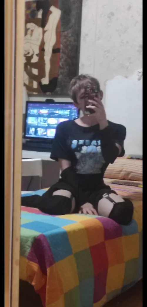 The genderfluid urge to be a femboy :3 by Crossd_Julia