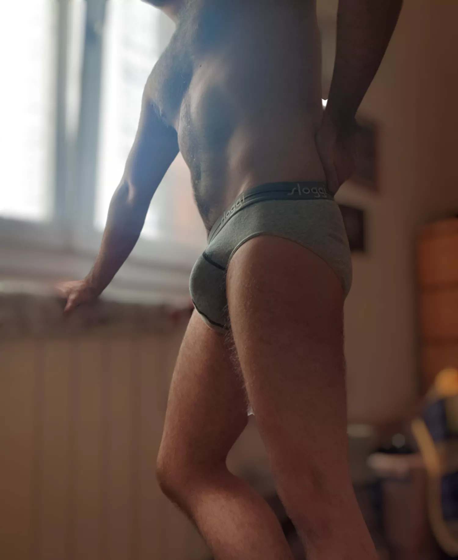What will be your first thought if you see that bulge? posted by Naughty_Alex1