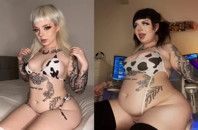 1 year apart. Thank you for all the encouragement! by ValentinaInk23