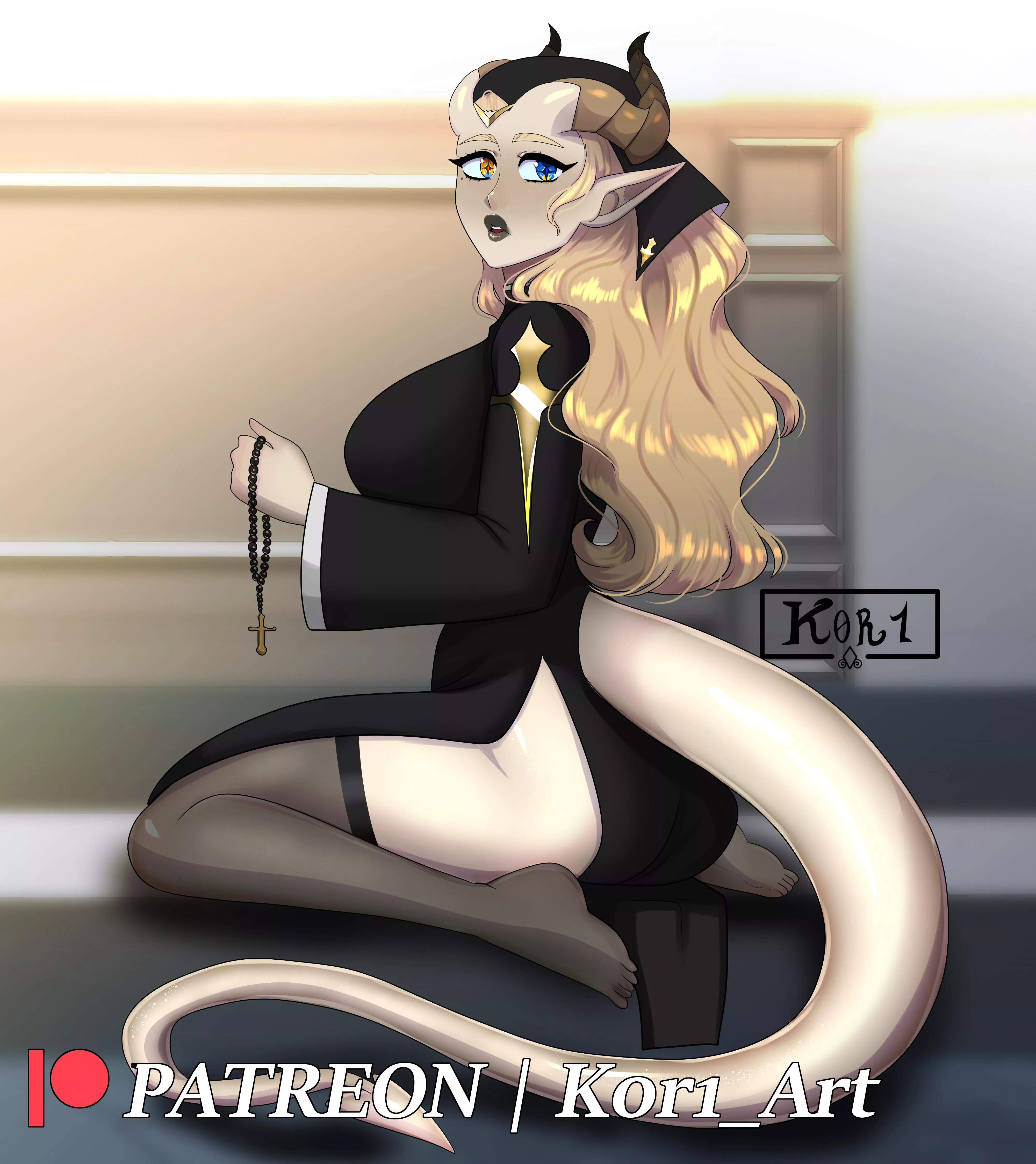 A Cute Demon Nun posted by RikaRini