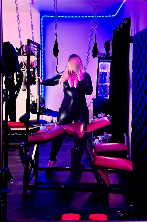 Do you like My shiny tight catsuit? by MistressLRoyale