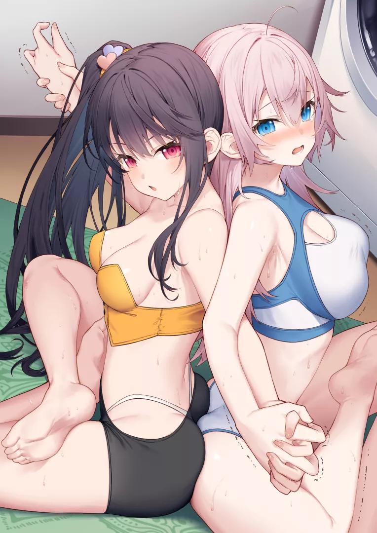 Doing some yoga together posted by xSaviour_N