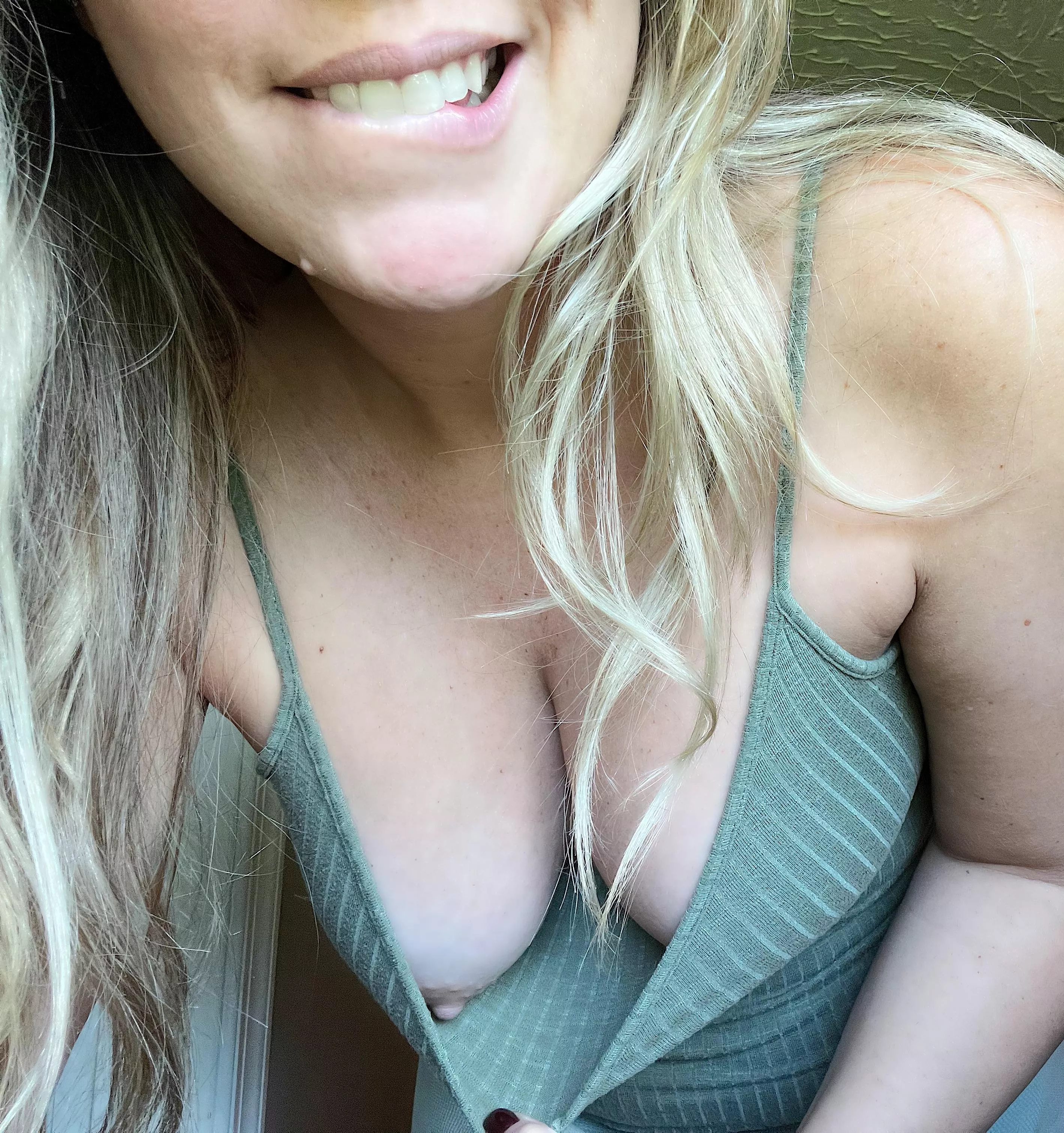 I think I’ll stay braless today… posted by Flirtythirty86