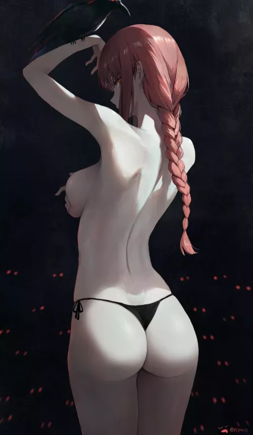 Makima standing alone by Few-Construction-503