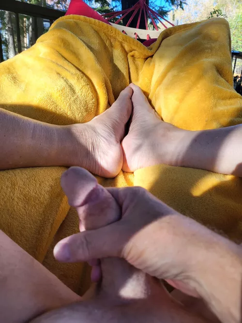 My hammock. My favorite place to bate naked. Can be seen from the road by Uberdad6969