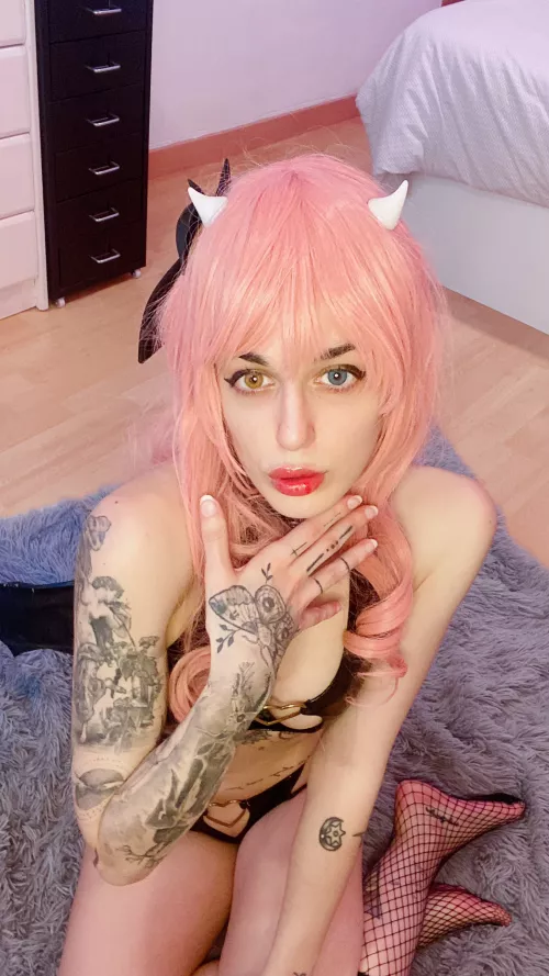 Obedient little cat gf by nelael