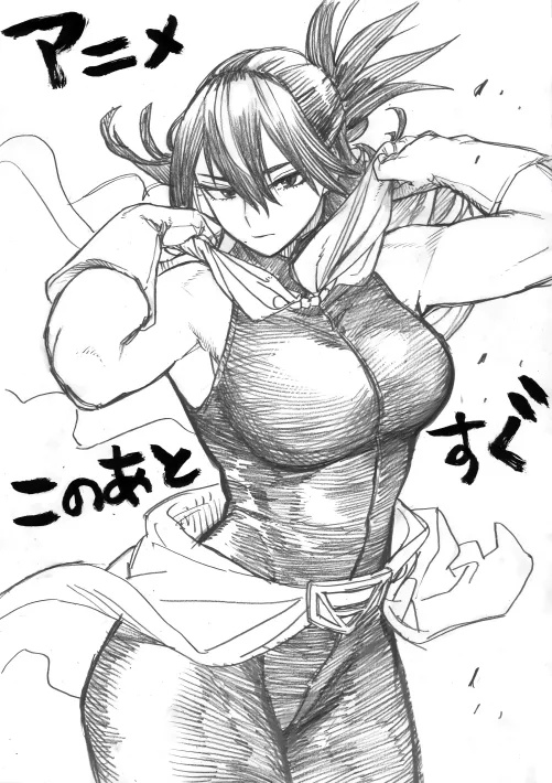 Official Sketch of Mama Nana Shimura by Horikoshi himself by songokoo-166