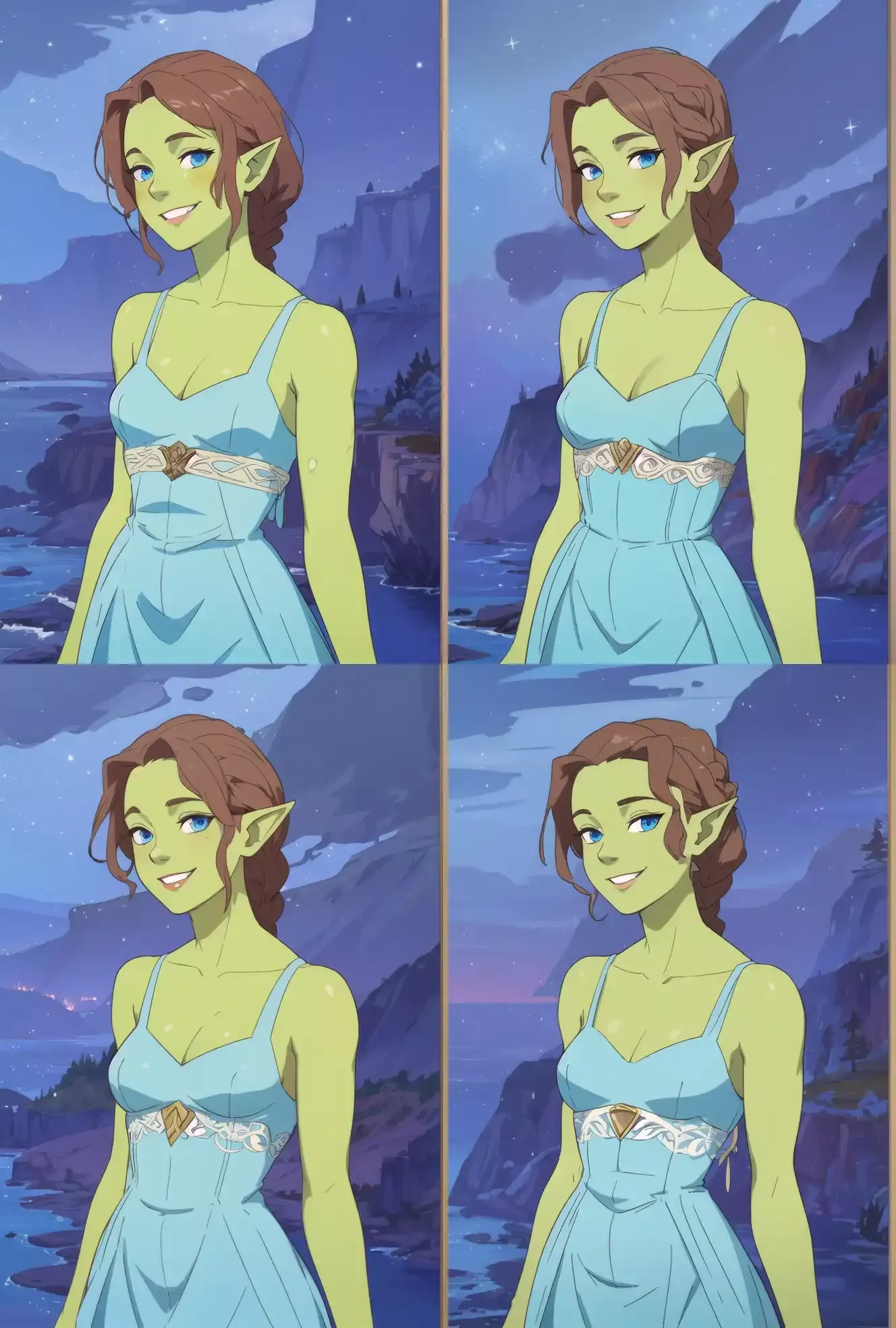 On a date with a cute half-orc girl posted by OrcHentaiFan