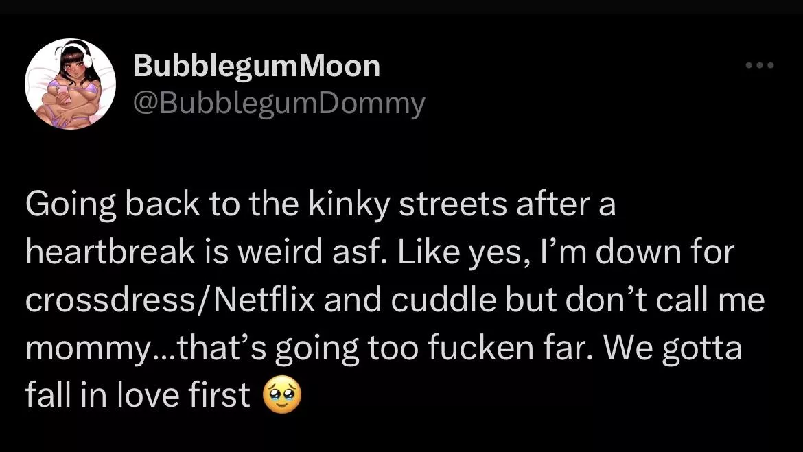 Protecting my little Dommy heart 🥹 posted by lunathegemini