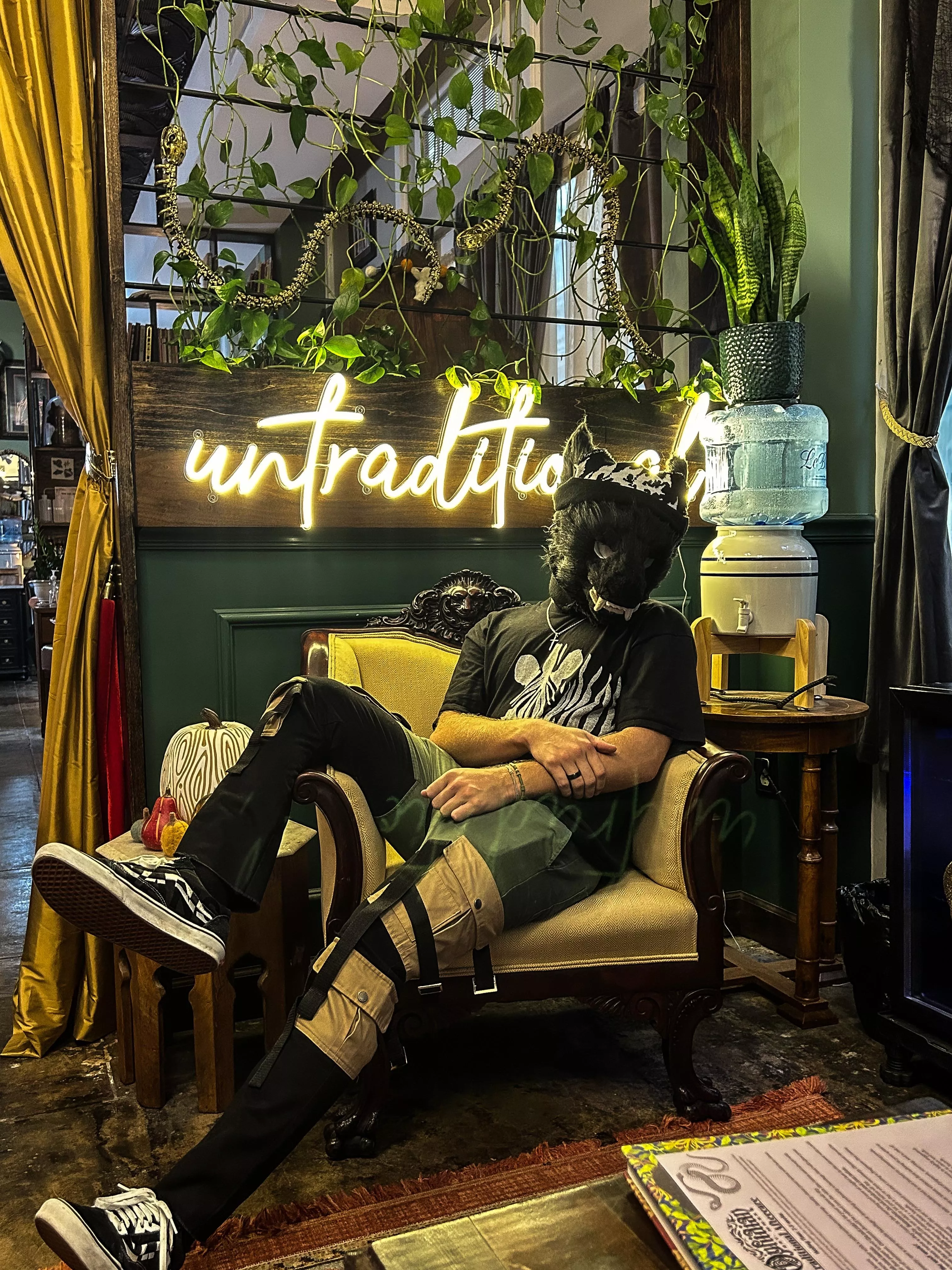 showing off his new outfit posted by Protogen_Enthusiast