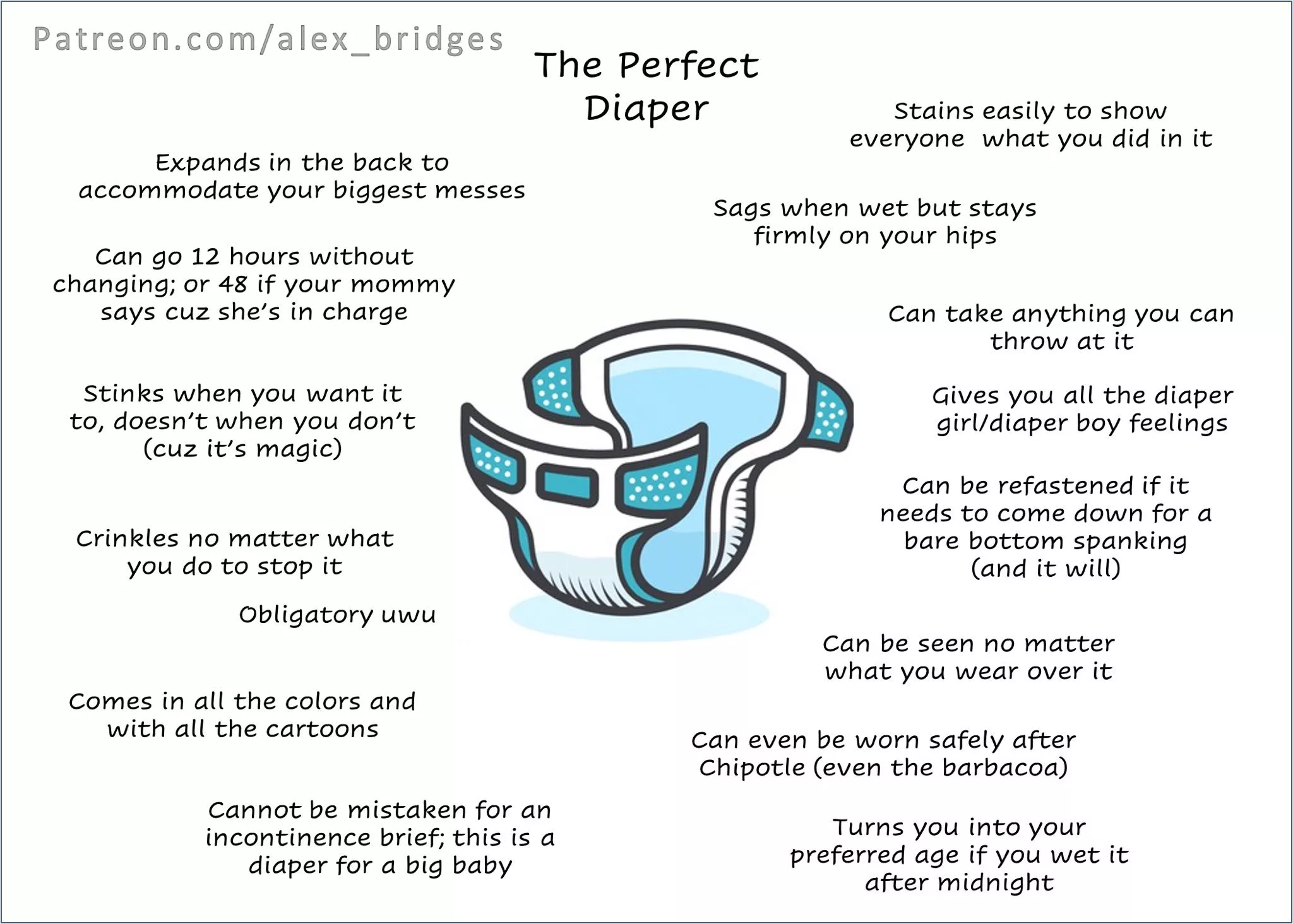 The perfect magic diaper! What magic powers would you add? posted by curious_crinkles