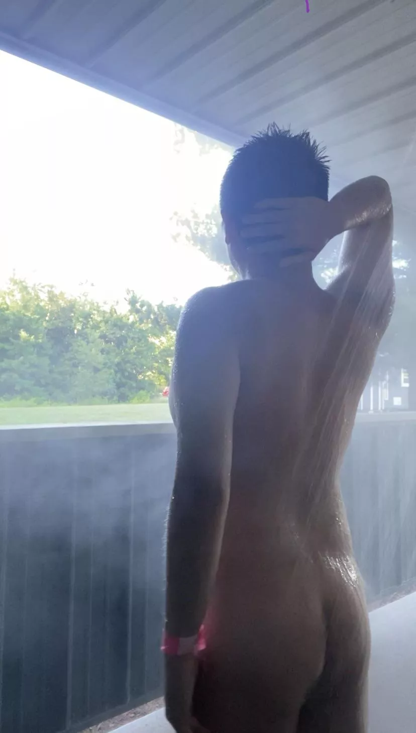 Come take a nice hot shower outdoors with me posted by tchangvba20