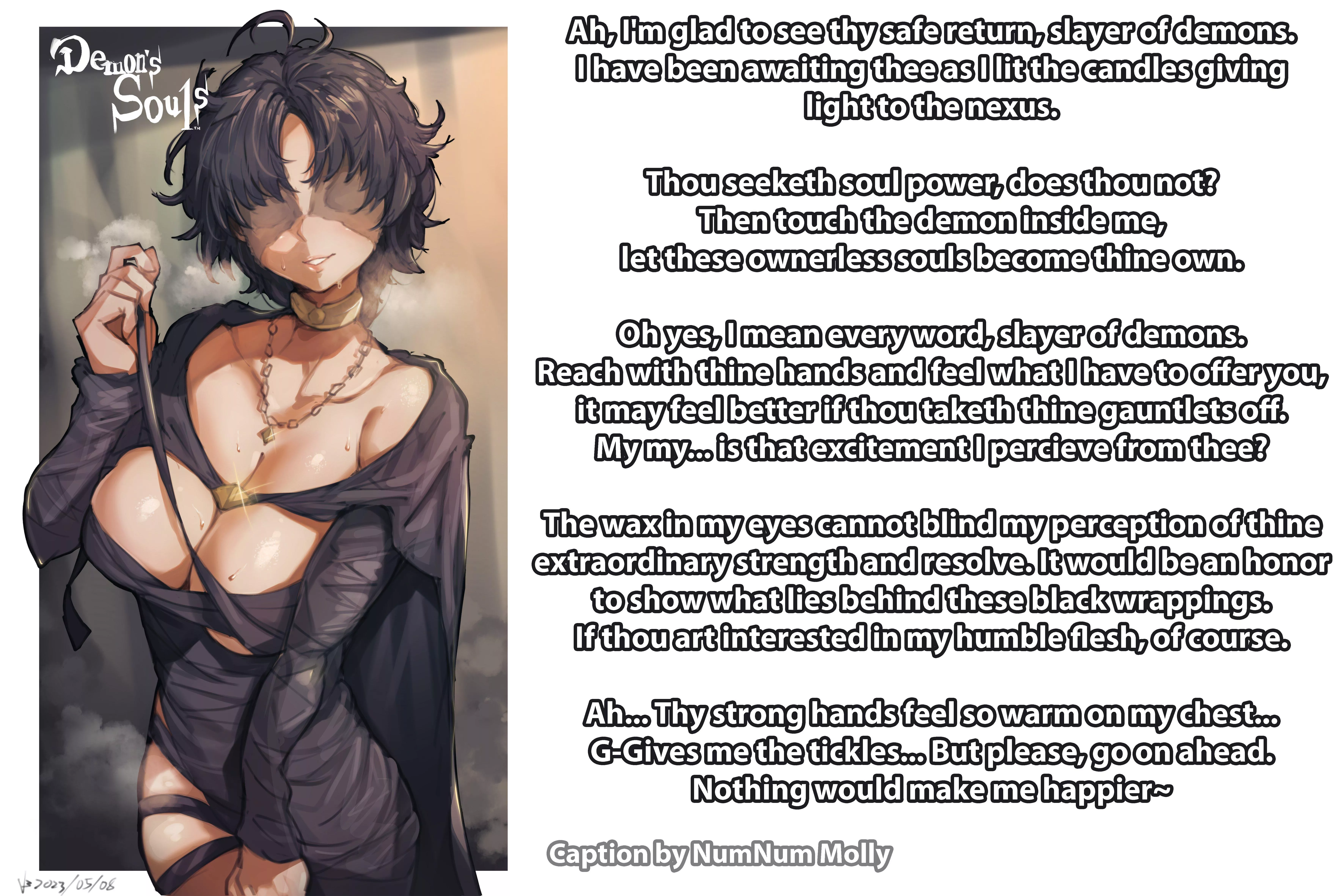 FromSoft Girls - Maiden in Black [Demon's Souls][Wholesome][Old English][Praise][Blindness][Series][Artist: Iparupa] posted by Sombraros