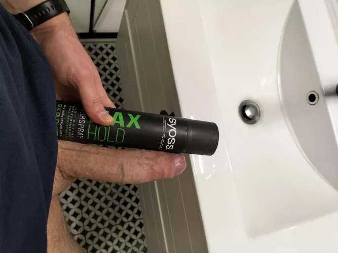 My cock compared to a hairspray. What do you think? by johnnyjjj2