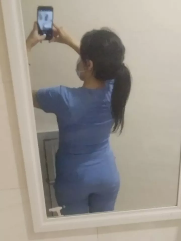 My favorite scrub squeezes me, I gained weight 😭🐖 posted by eith_draekghot