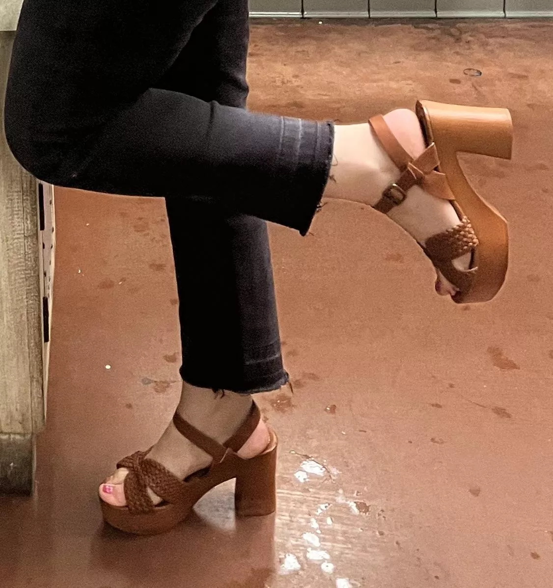 New shoes… glad I didn’t slip on the wet floor posted by starsodreamy