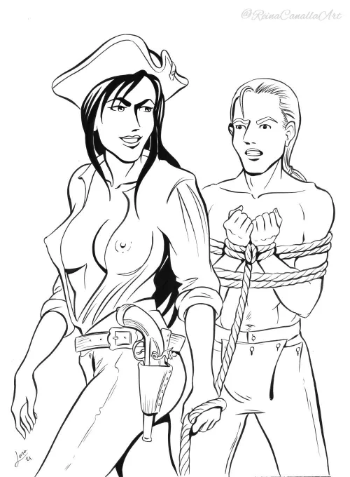 Original Comic Cover Art [EroticAnneMarie #6] (ReinaCanallaArt) by ReinaCanalla